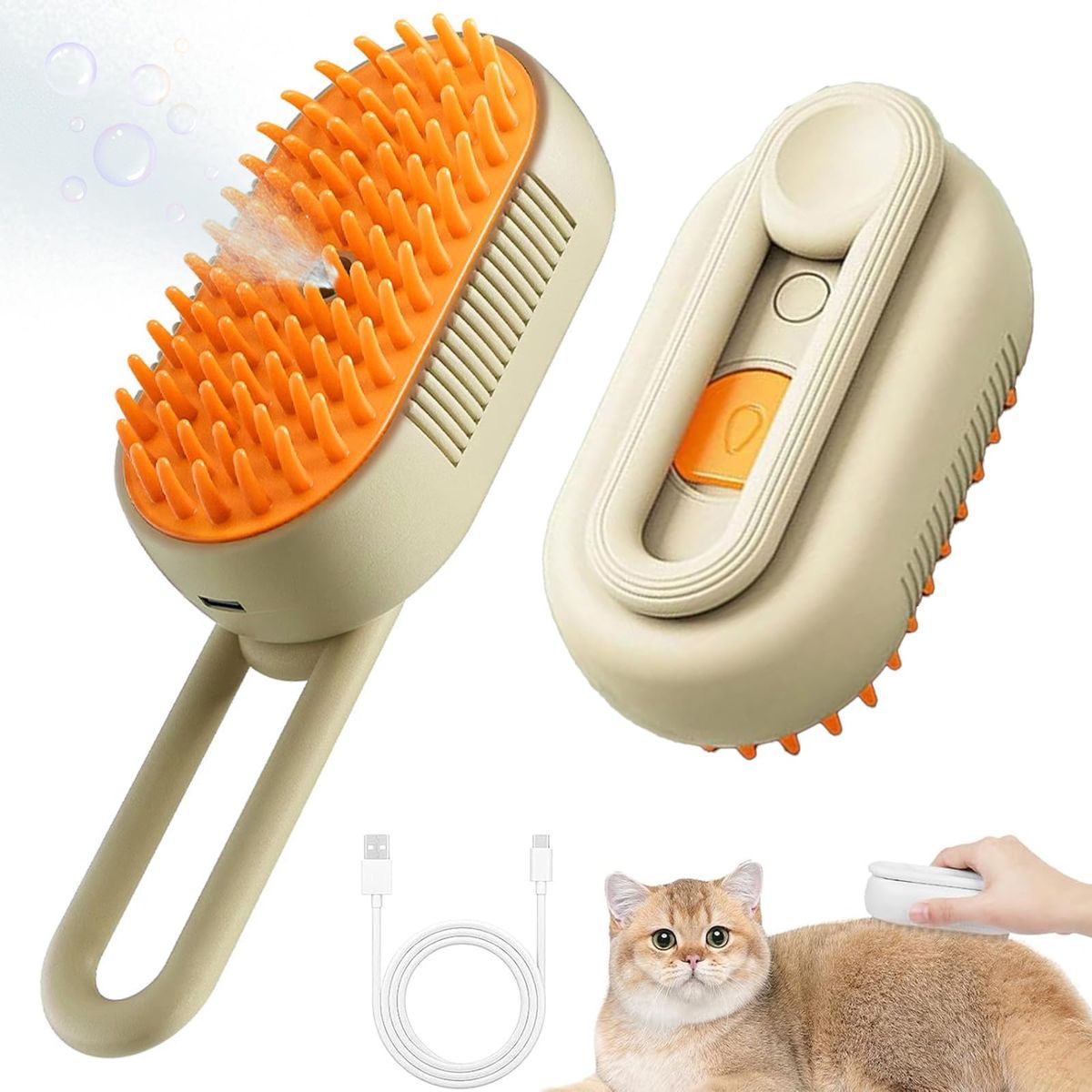 Brosse à vapeur pour chats
